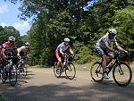 Cat. 4's come up the feed zone hill